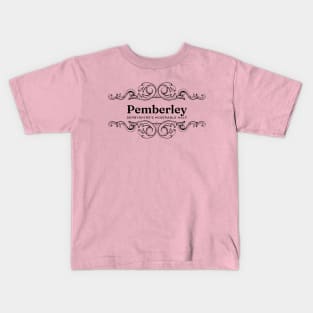 Pride and Prejudice Pemberley Jane Austen Kids T-Shirt
